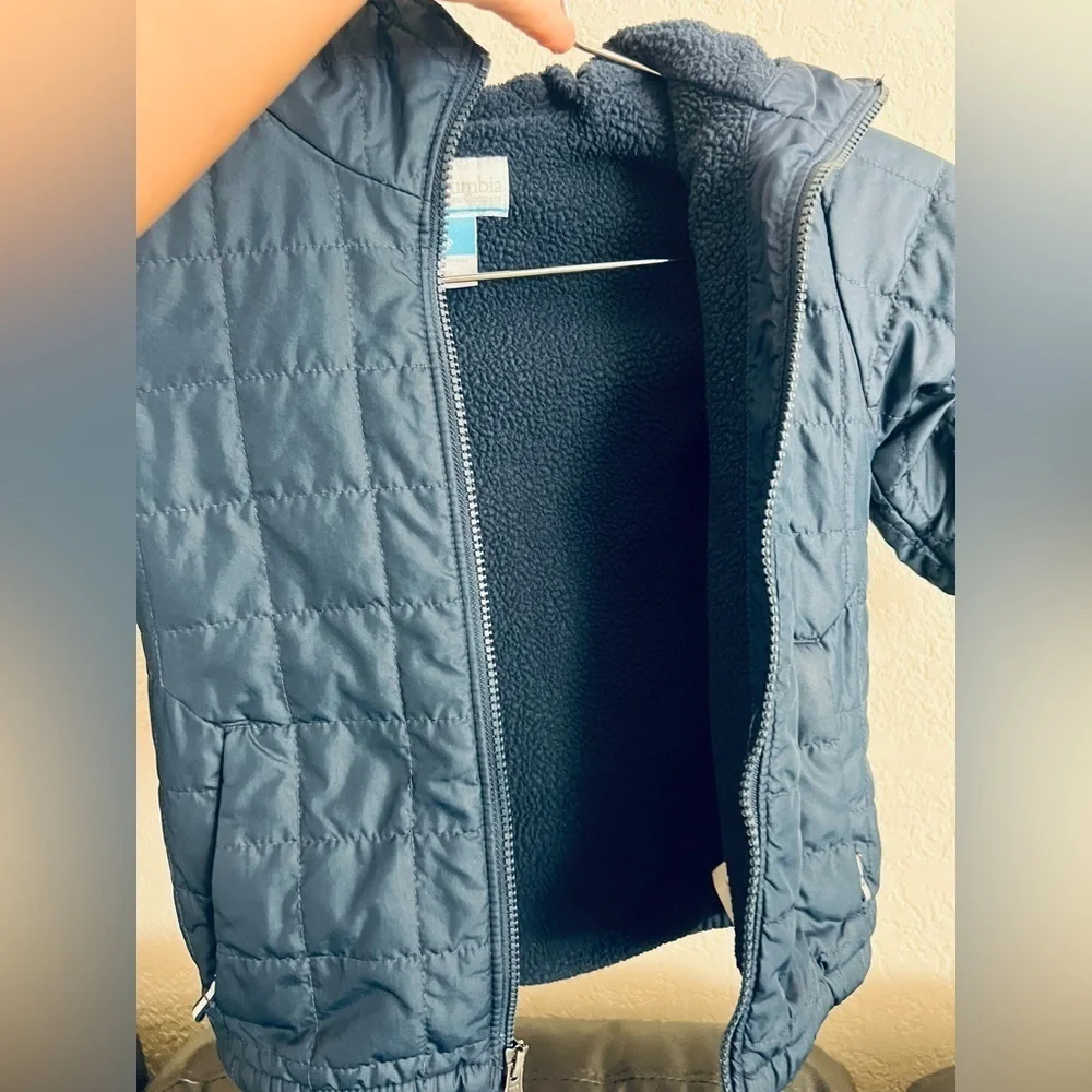 Columbia kids Rugged Ridge II Sherpa-Lined Jacket kids size 4/5 XXS blue